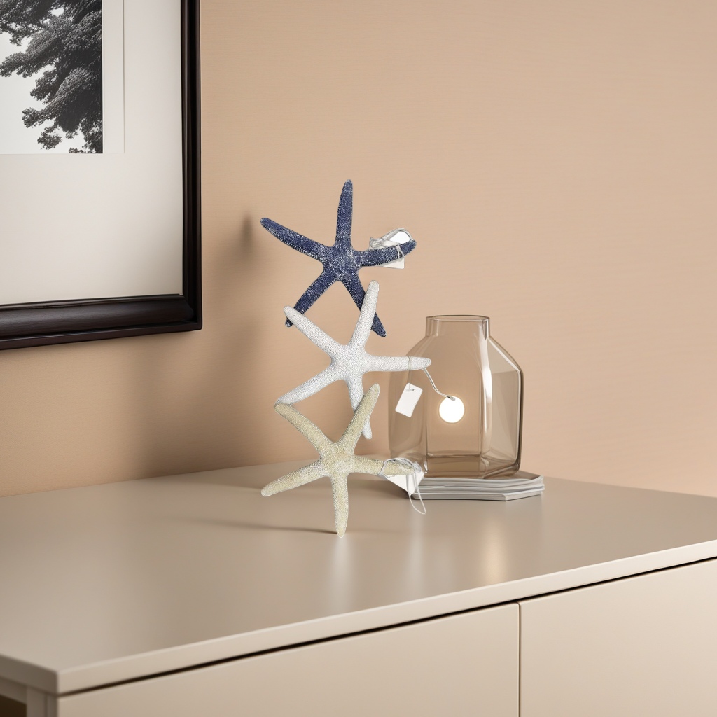 Starfish-shaped home decorations, ocean-style ornaments, creative soft furnishings for living rooms and bedrooms Specification image