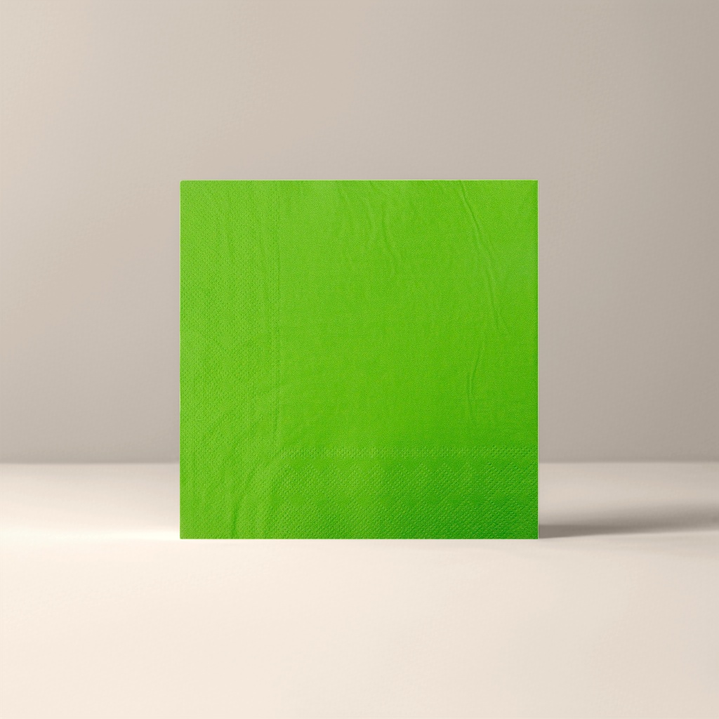 绿色方形纸巾16.5cm×16.5cm家用抽纸柔韧吸水