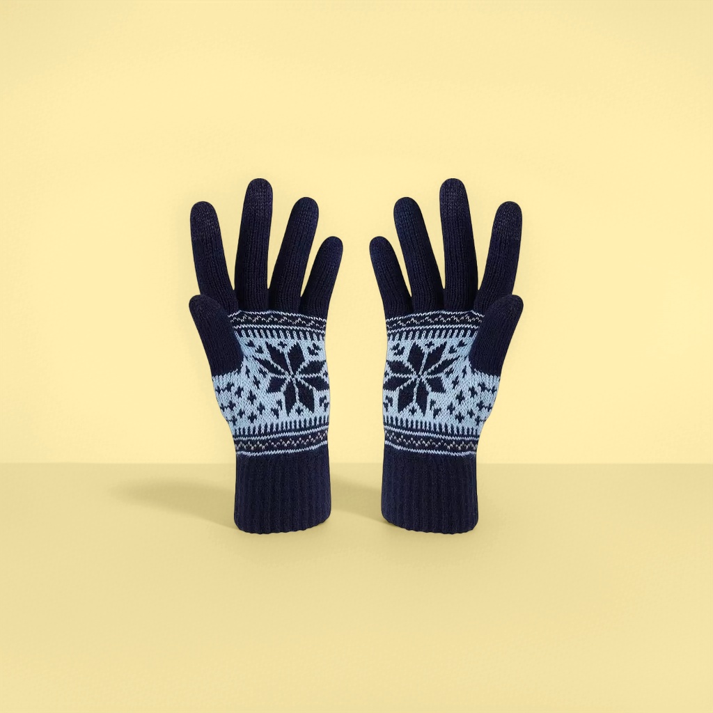Knitted gloves are warm, anti-slip and cold-proof. Thickened cotton fleece gloves for autumn and winter. Knitted winter gloves Application Scenario