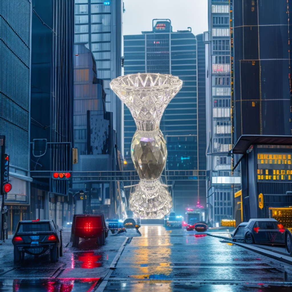 A transparent crystal vase for living room decoration, a Nordic minimalist high-transparency glass vase Application Scenario