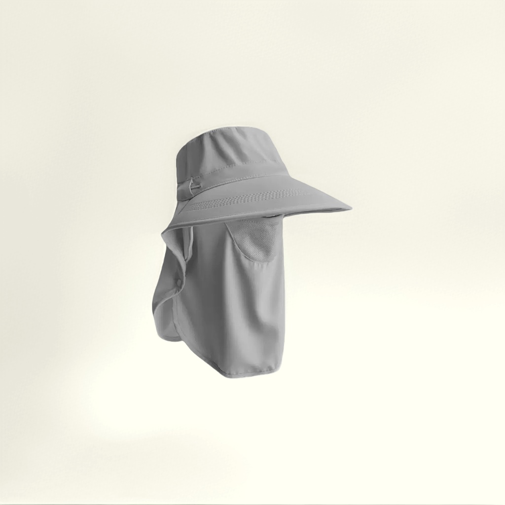 Gris protector solar sombrero sombrero plegable protector uv visera unisex Application Scenario