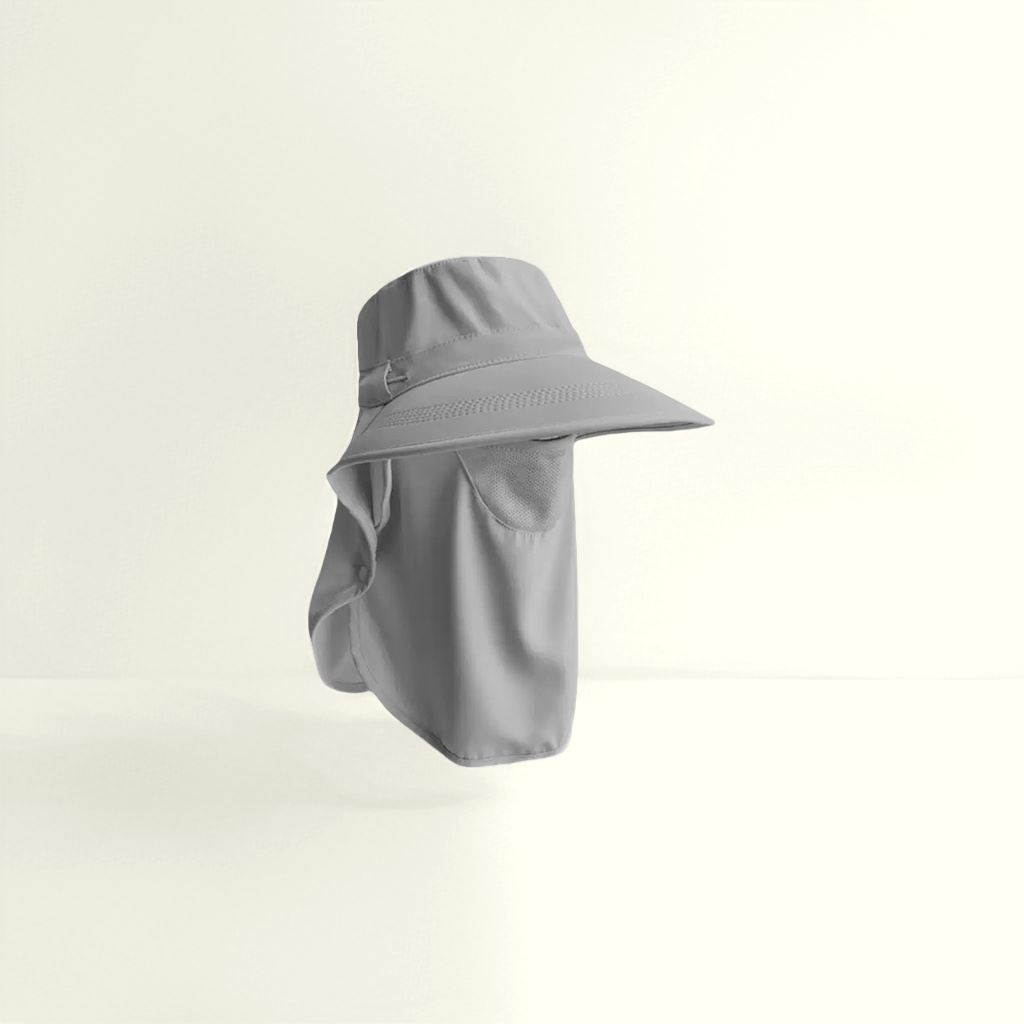Gris protector solar sombrero sombrero plegable protector uv visera unisex details Picture