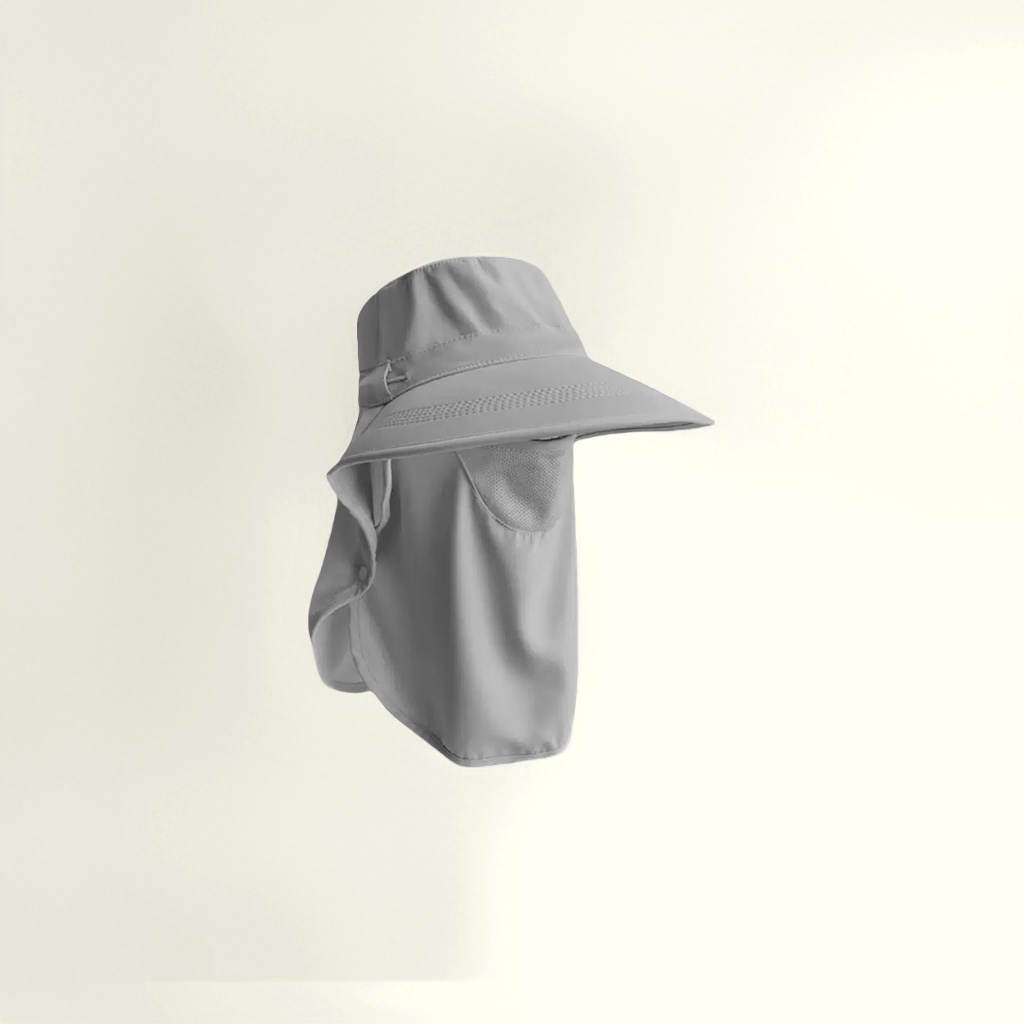Gris protector solar sombrero sombrero plegable protector uv visera unisex Specification image