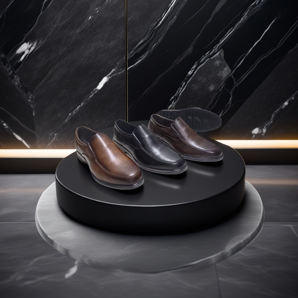 أحذية رجالية من الجلد مقاوم للانزلاق والماء Specification image