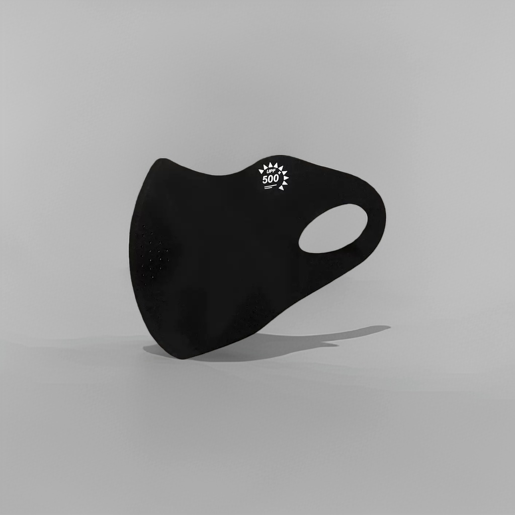 Máscara solar negra cuerpo respirable pro piel protección uv UPF50+ especial para ciclismo al aire libre de verano Specification image