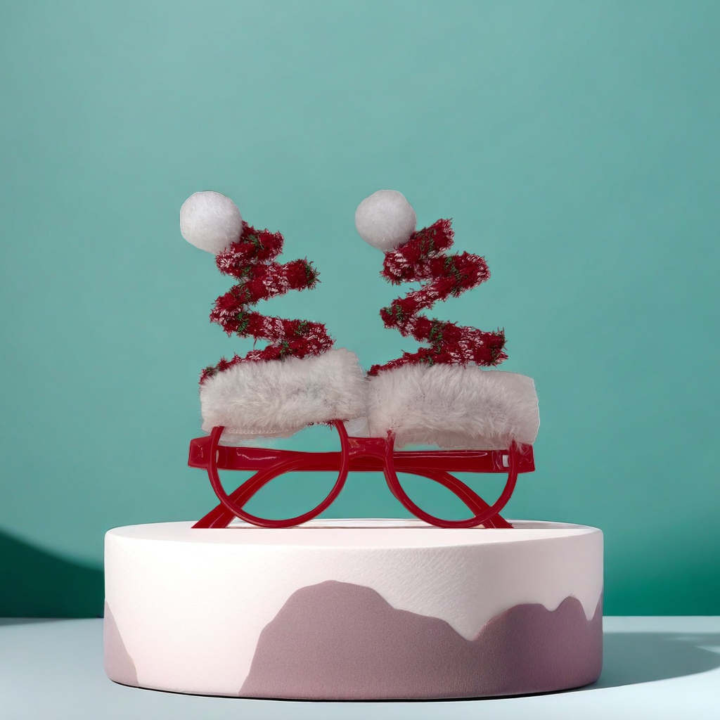 Christmas-themed decorative glasses, fashionable festival party glasses Specification image
