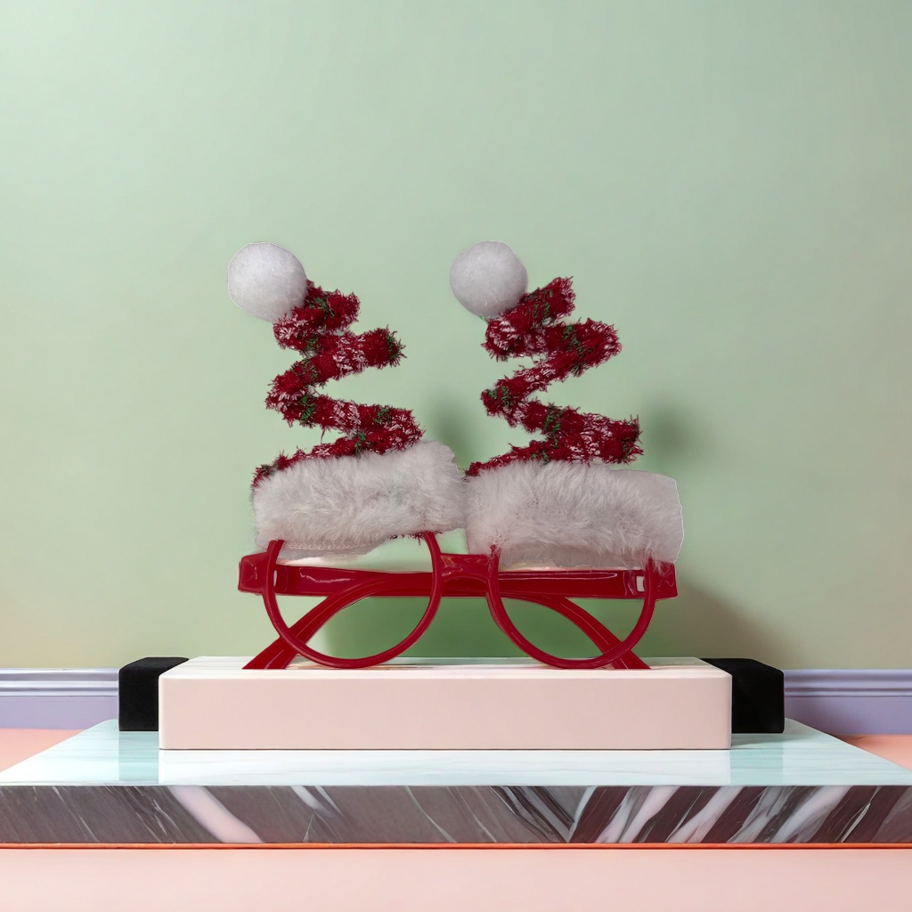 Christmas-themed decorative glasses, fashionable festival party glasses Application Scenario