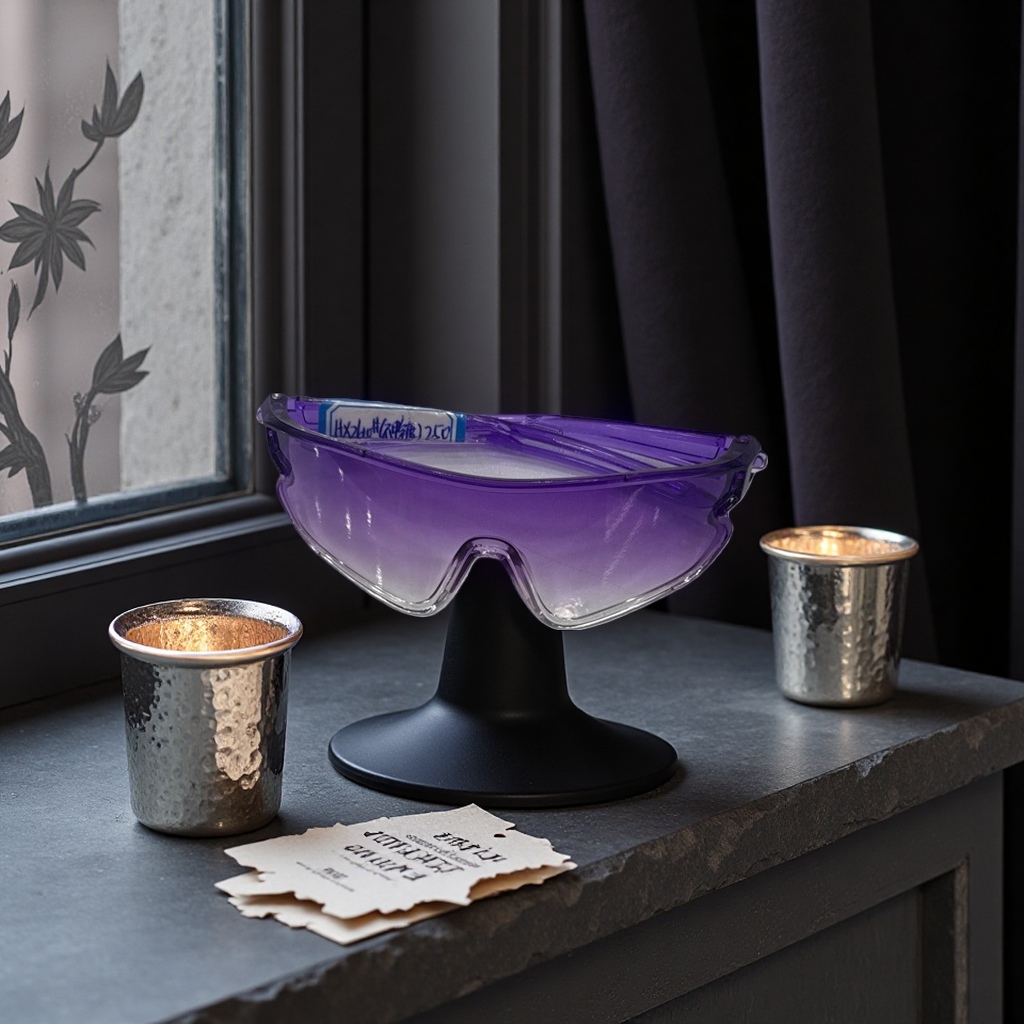 Purple gradient goggles provide blue light and glare protection, are high-definition and comfortable to wear