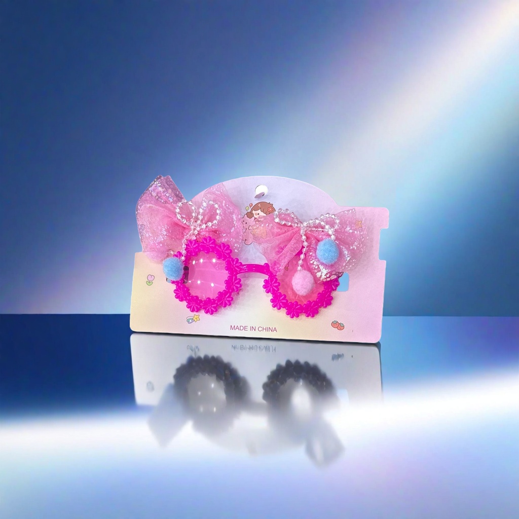 Pink bow-decorated sunglasses, fashionable sunshade sunglasses, a versatile choice for ladies