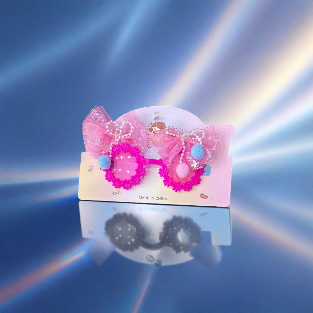 Pink bow-decorated sunglasses, fashionable sunshade sunglasses, a versatile choice for ladies Application Scenario