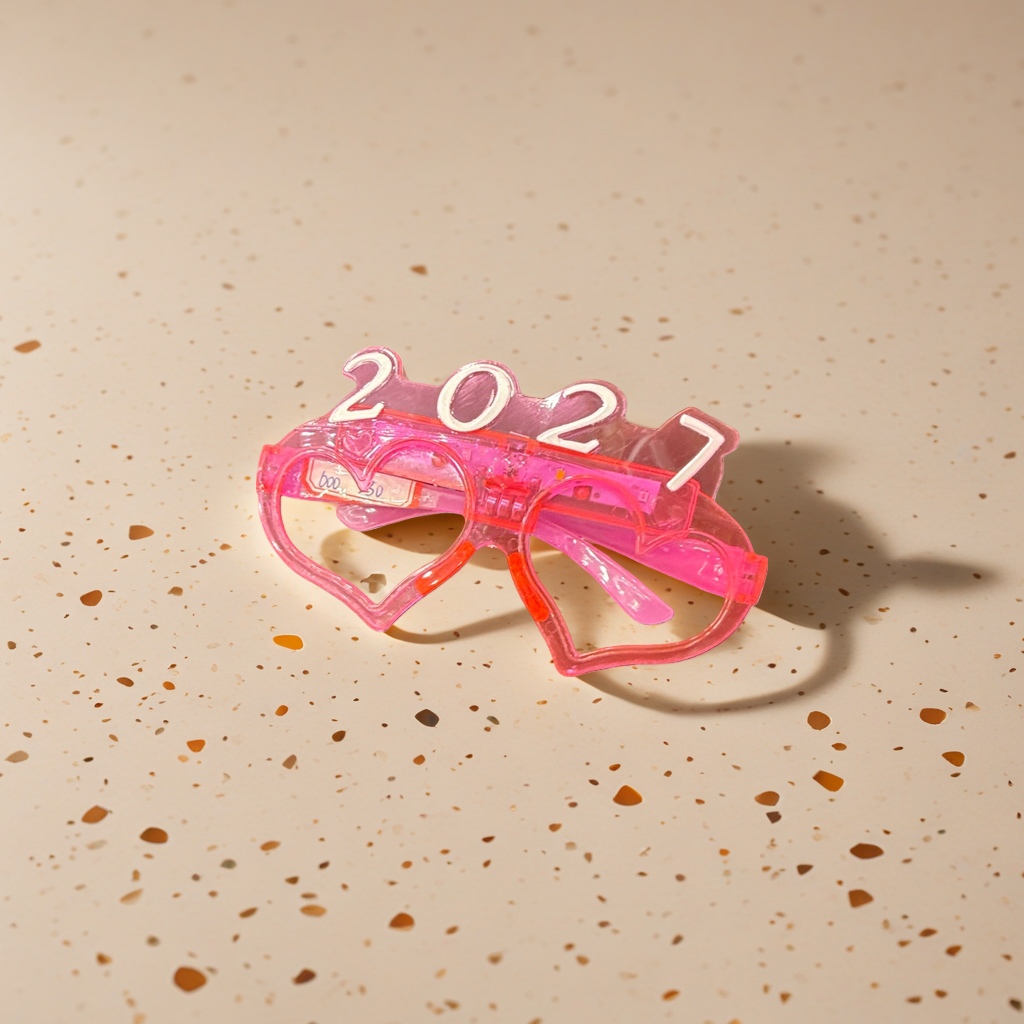 Pink heart-shaped glasses 2027 Decorative items, fashionable and cute desktop ornaments