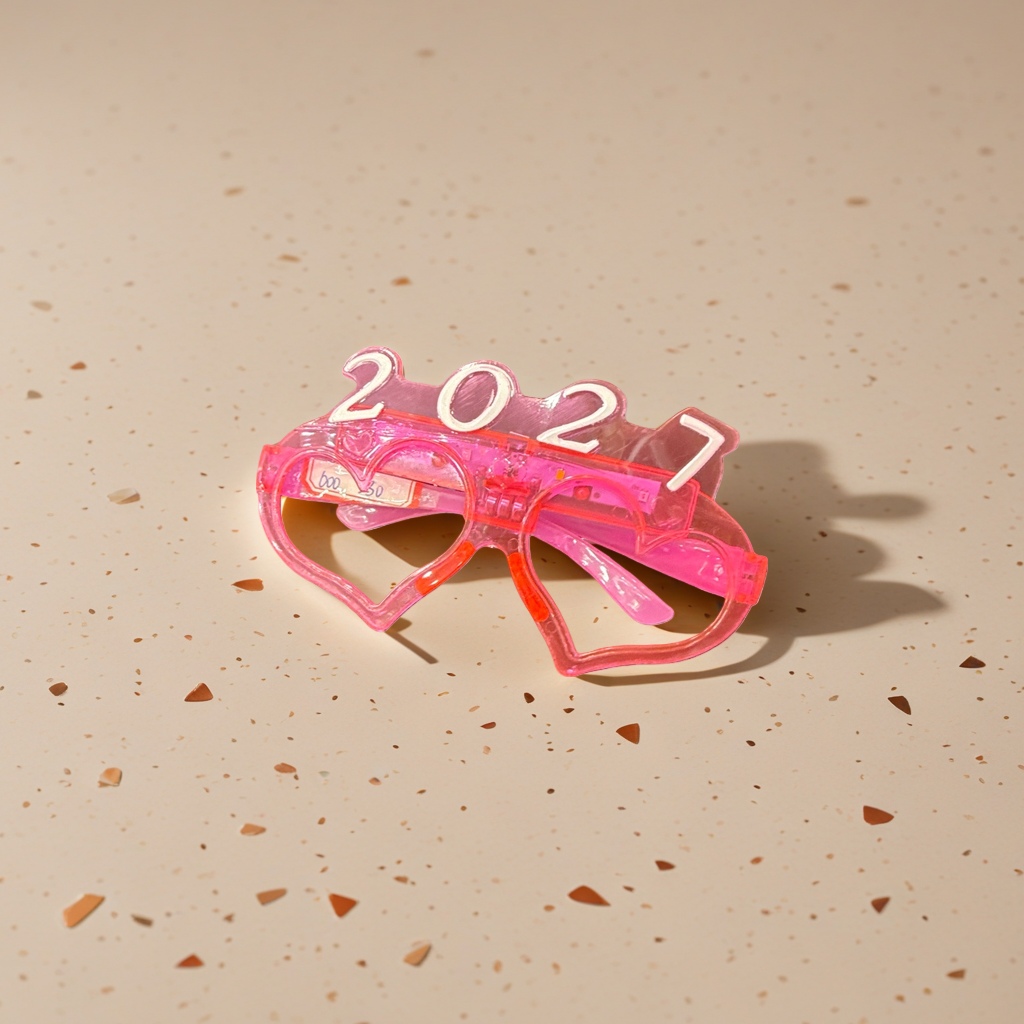 Pink heart-shaped glasses 2027 Decorative items, fashionable and cute desktop ornaments Application Scenario