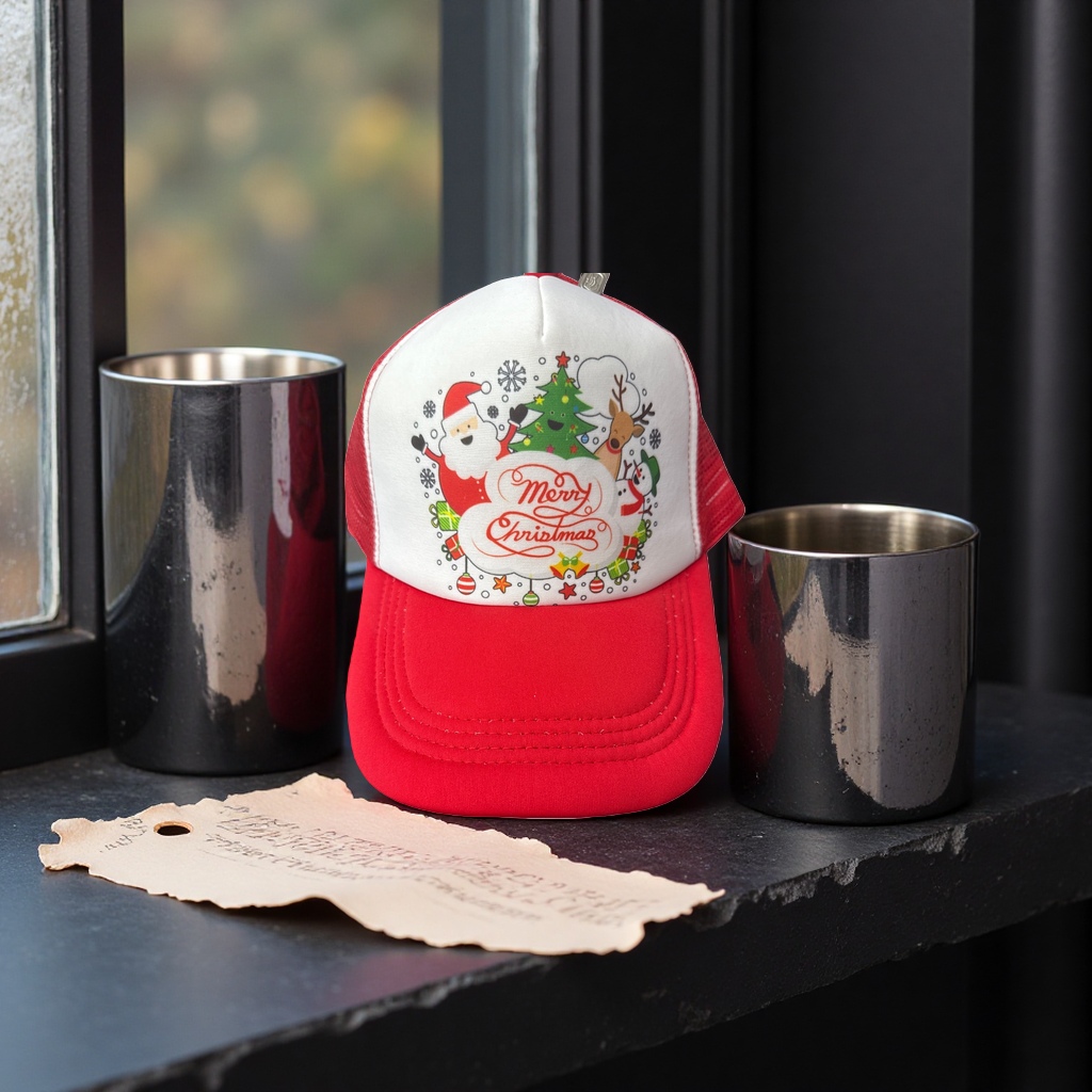 Christmas-themed woolen hat, warm knitted top hat, and festive party decorative hat Application Scenario