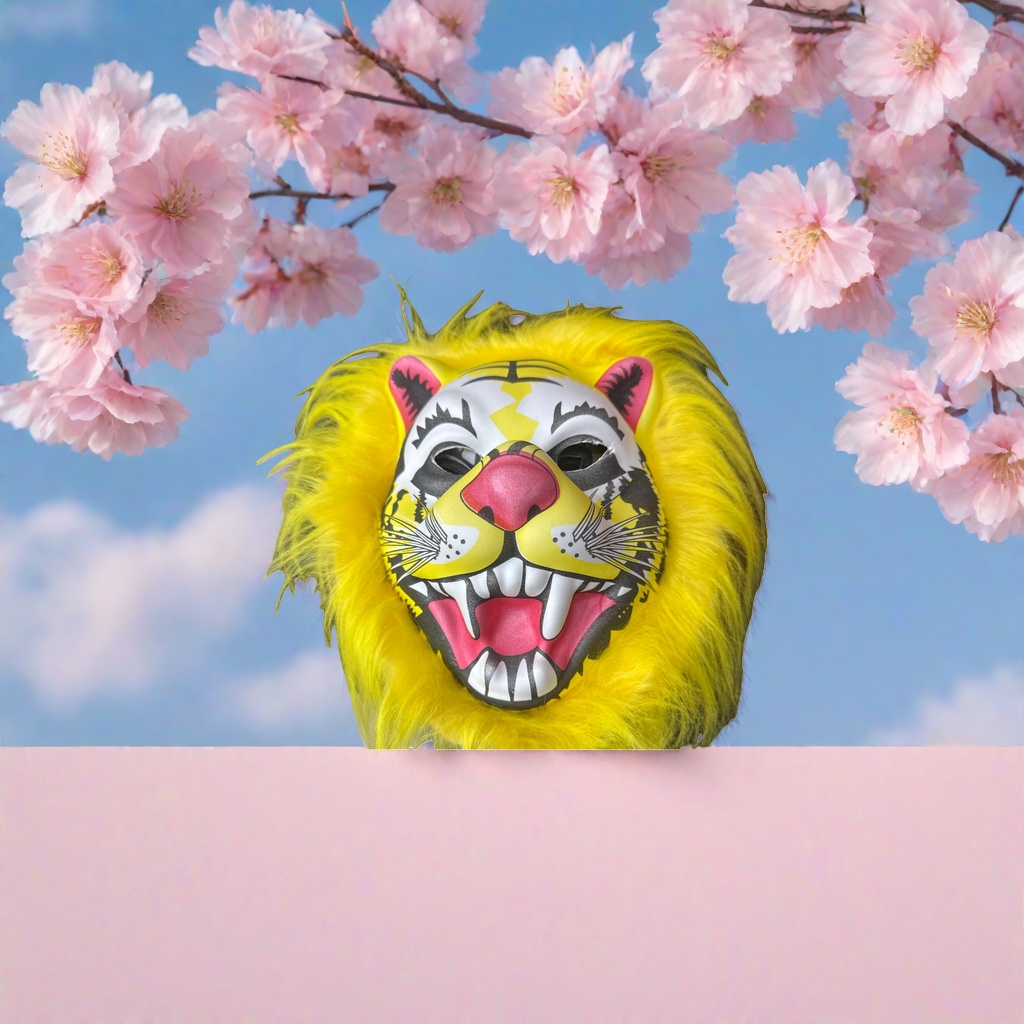 Colorful tiger-head masks, festival party cosplay props, suitable for both children and adults Specification image