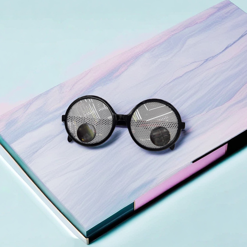 Black round-framed glasses, fashionable and retro, non-diopter flat glasses, suitable for both men and women