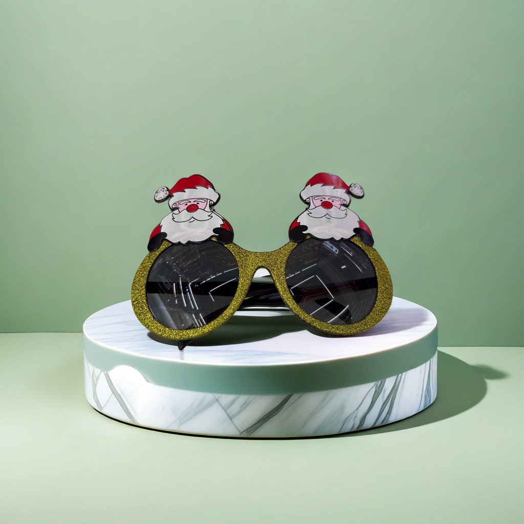 Santa patterned sunglasses, fashionable and retro UV-resistant polarized sunglasses Application Scenario