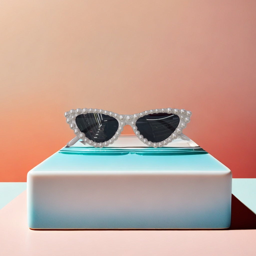 Pearl-decorated sunglasses are fashionable and versatile, as well as UV-resistant polarized sunglasses Application Scenario