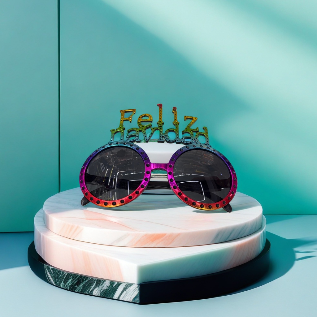 Festive decorative sunglasses, summer party photo props, UV-resistant fashionable sunglasses Application Scenario