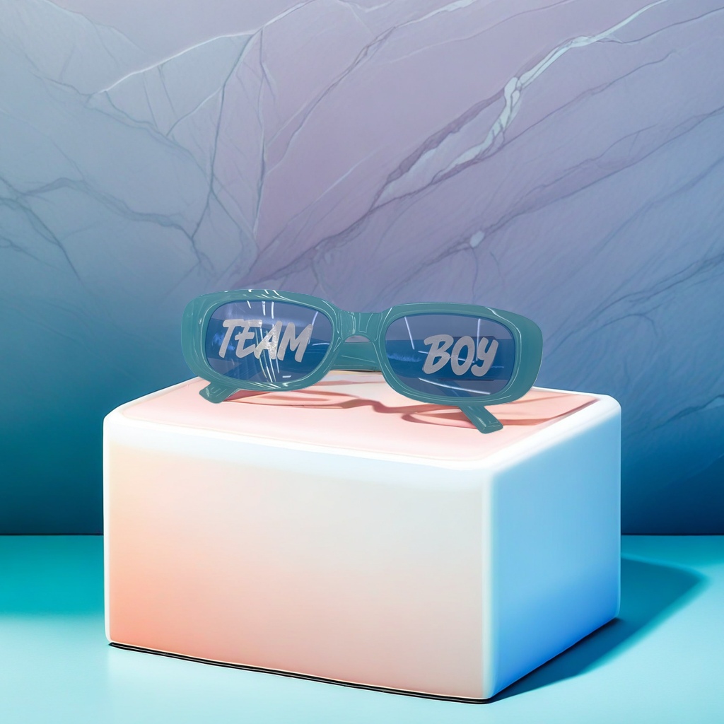 TEAM BOY blue sunglasses: Fashionable and trendy UV protection polarized sunglasses details Picture