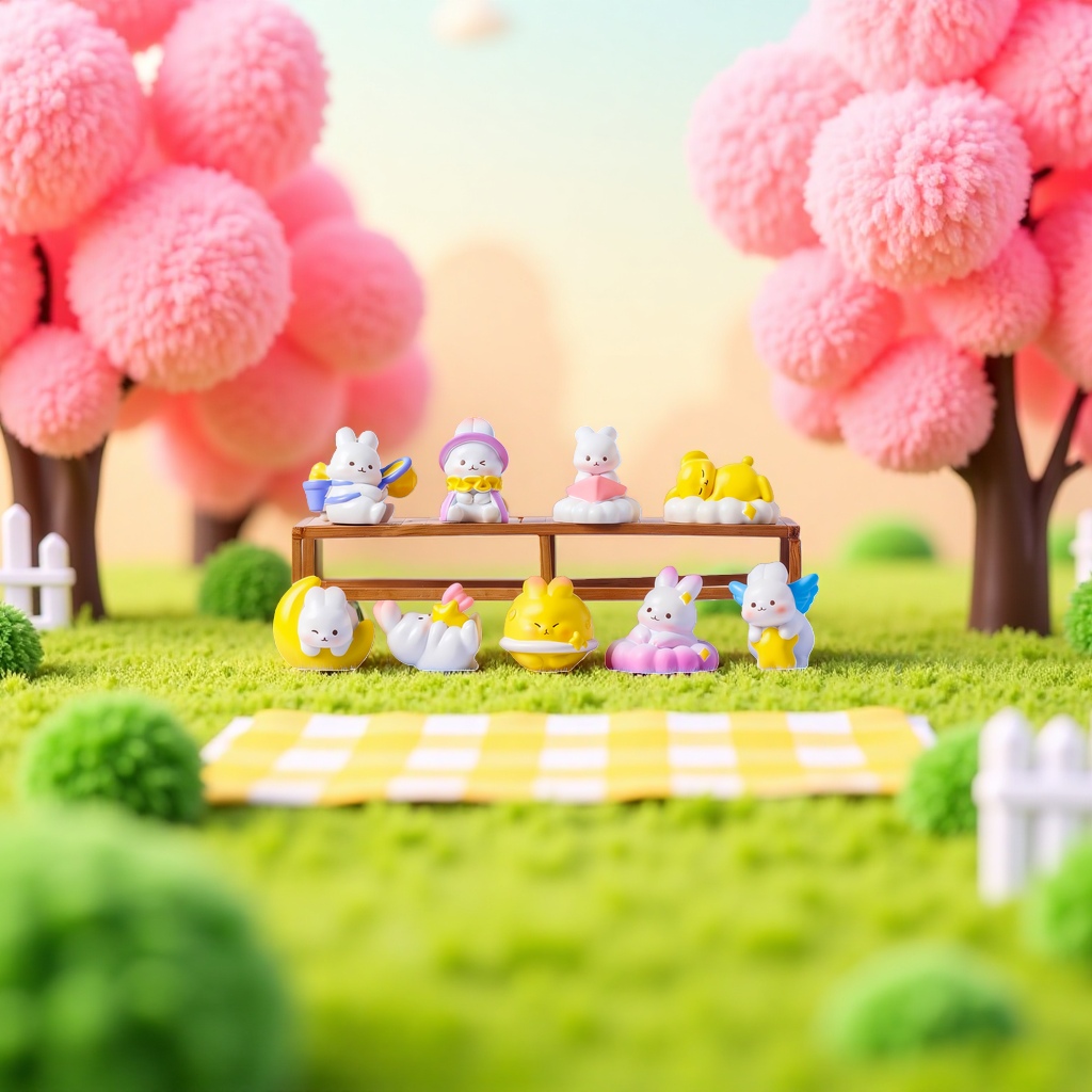 梦幻星空主题云间小兔系列盲盒玩具