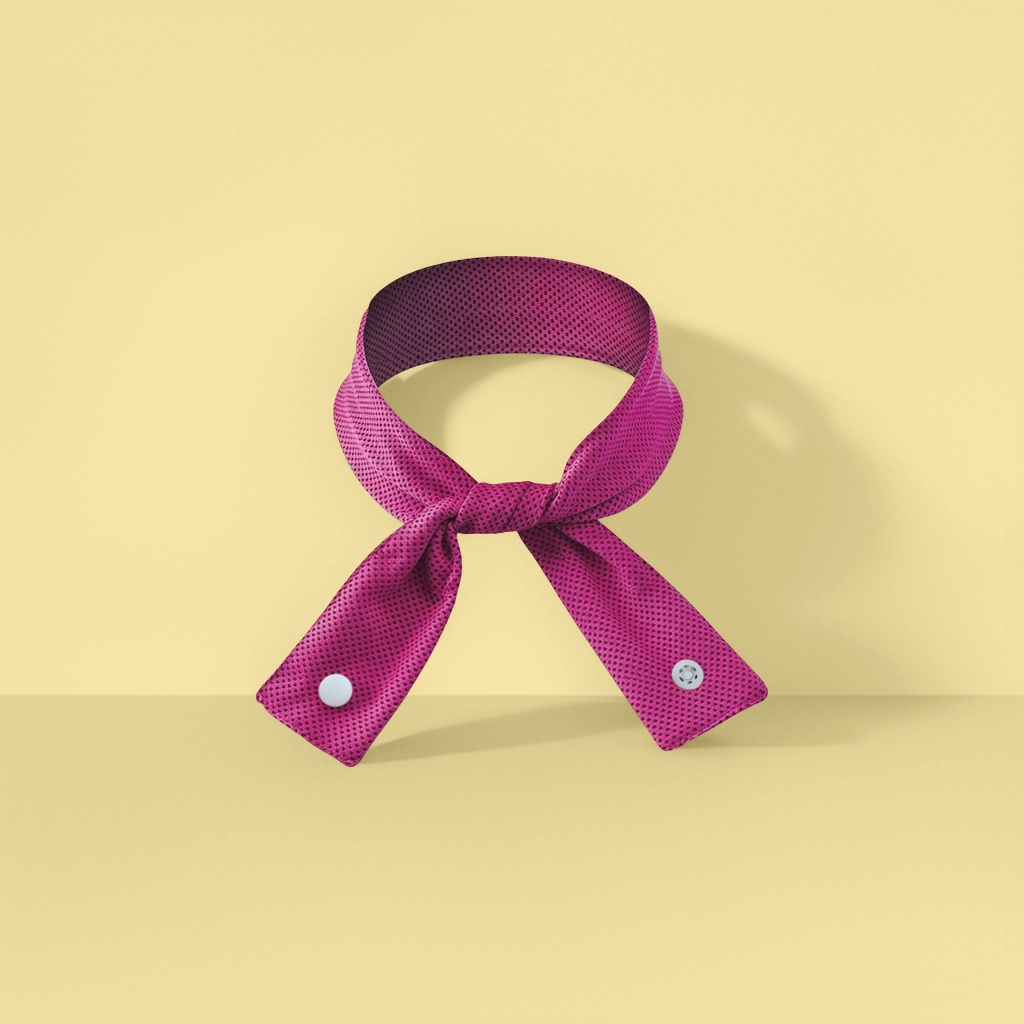 Pañuelo rosa de punto de onda para mujeres moda pañuelo pequeño cuello dulce lindo accesorios