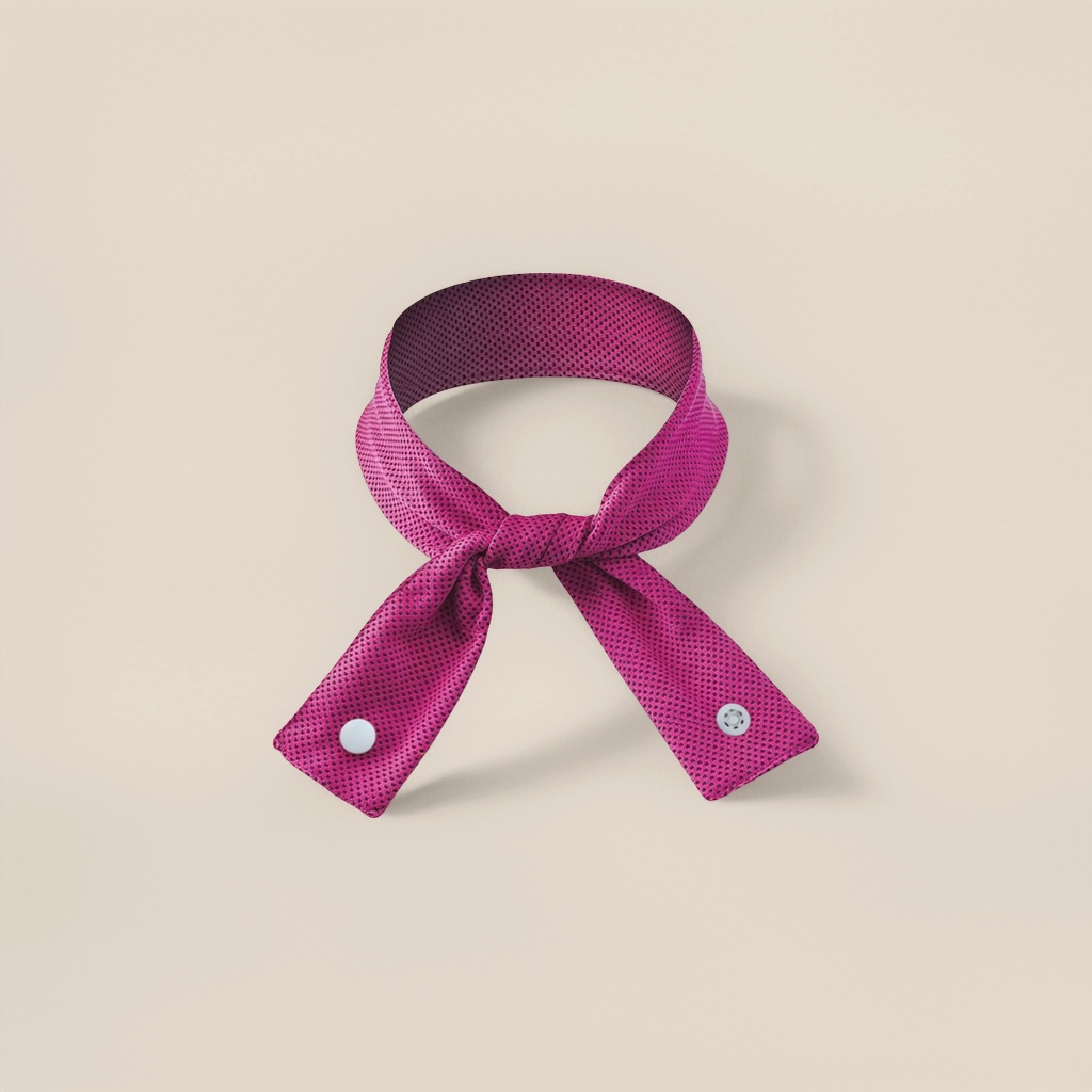 Pañuelo rosa de punto de onda para mujeres moda pañuelo pequeño cuello dulce lindo accesorios Application Scenario