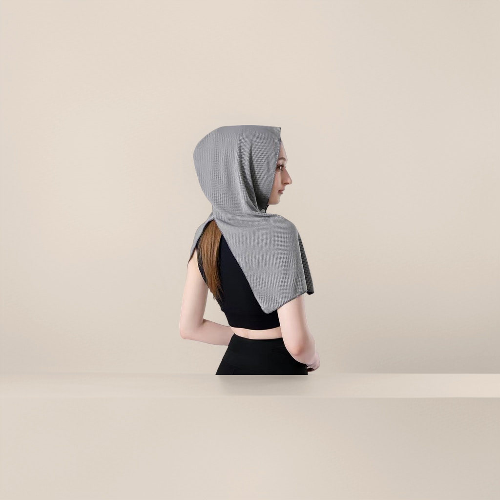 Summer cooling, cross-border cycling sun hats, sweat-absorbing and quick-drying cool towels, sports sun protection, cold-feeling headscarves that can be printed with logos Application Scenario