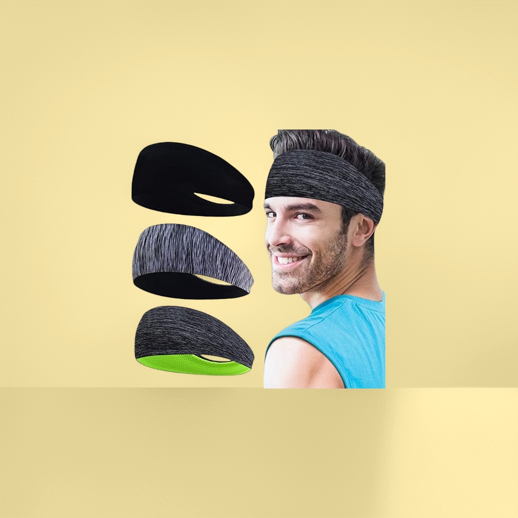 Diadema deportivo diadema absorbente antideslizante elástico transpirable unisex details Picture