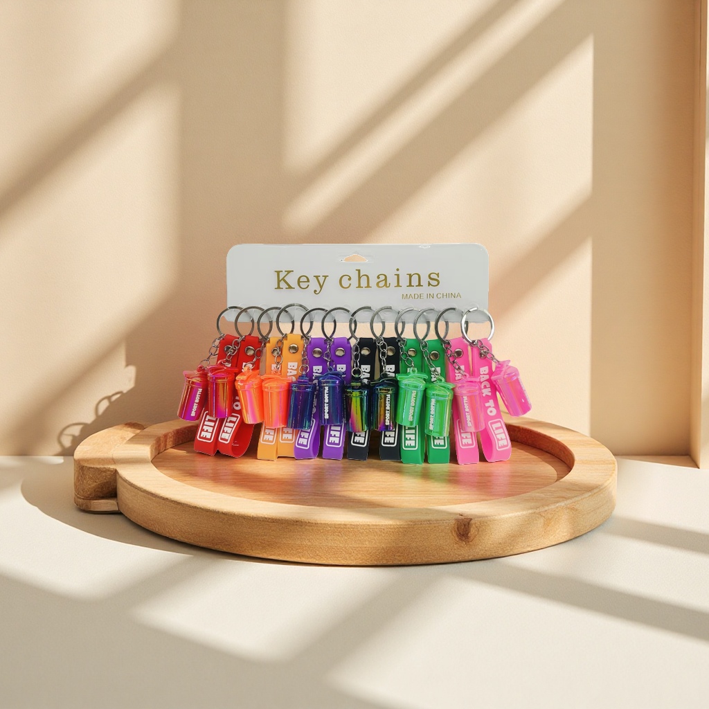 Colorful keychains, key pendants, creative, personalized, compact and portable decoration