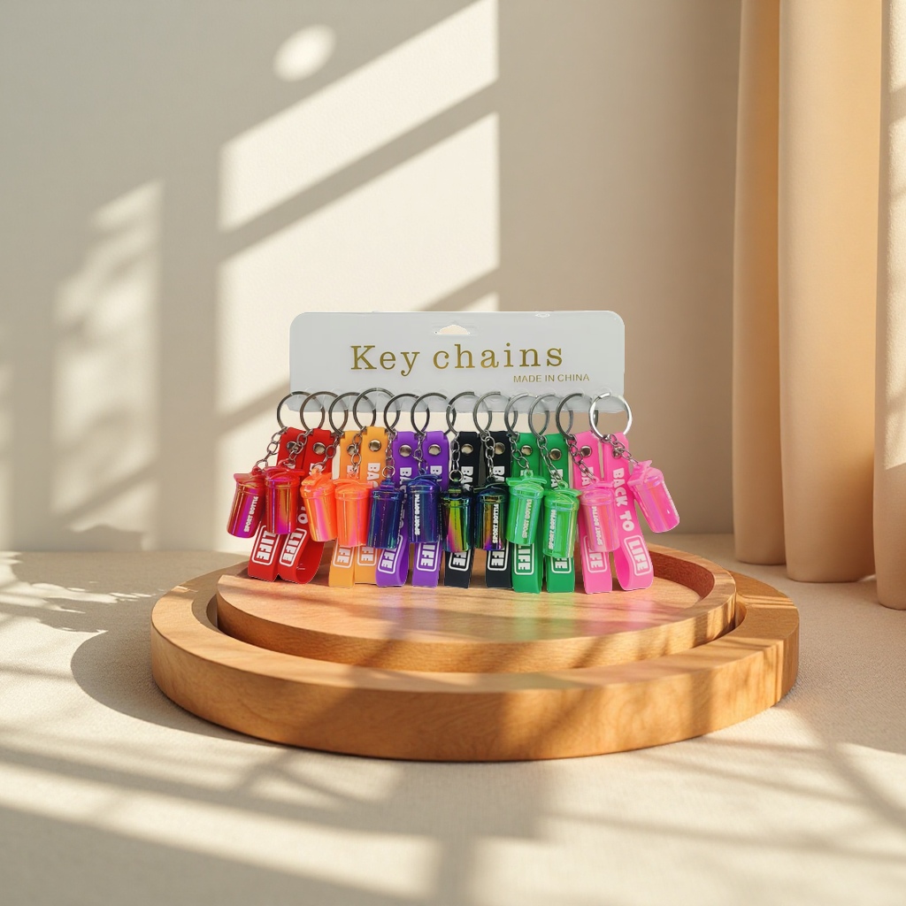 Colorful keychains, key pendants, creative, personalized, compact and portable decoration details Picture