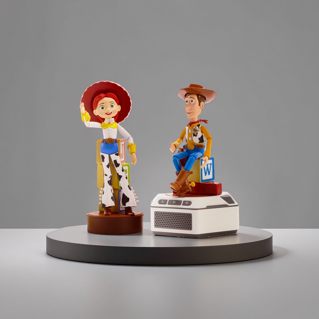 Lawson Mini Woody Tris Robot Toy Set Smart Trendy Play Base Device (Without base) Specification image