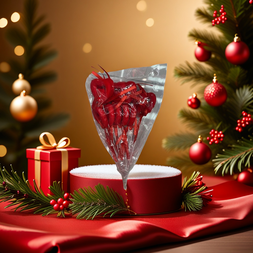 A romantic Valentine's Day gift with red heart-shaped candies, a festive wedding souvenir, and sweet blessings Application Scenario