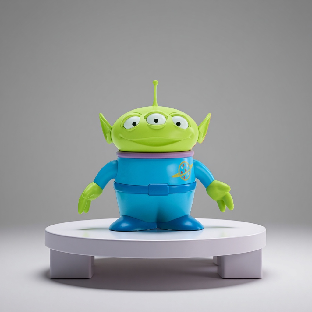 Three-eyed Base Set: Losen Green Three-Eyed Alien Intelligent Robot (with Base) Application Scenario