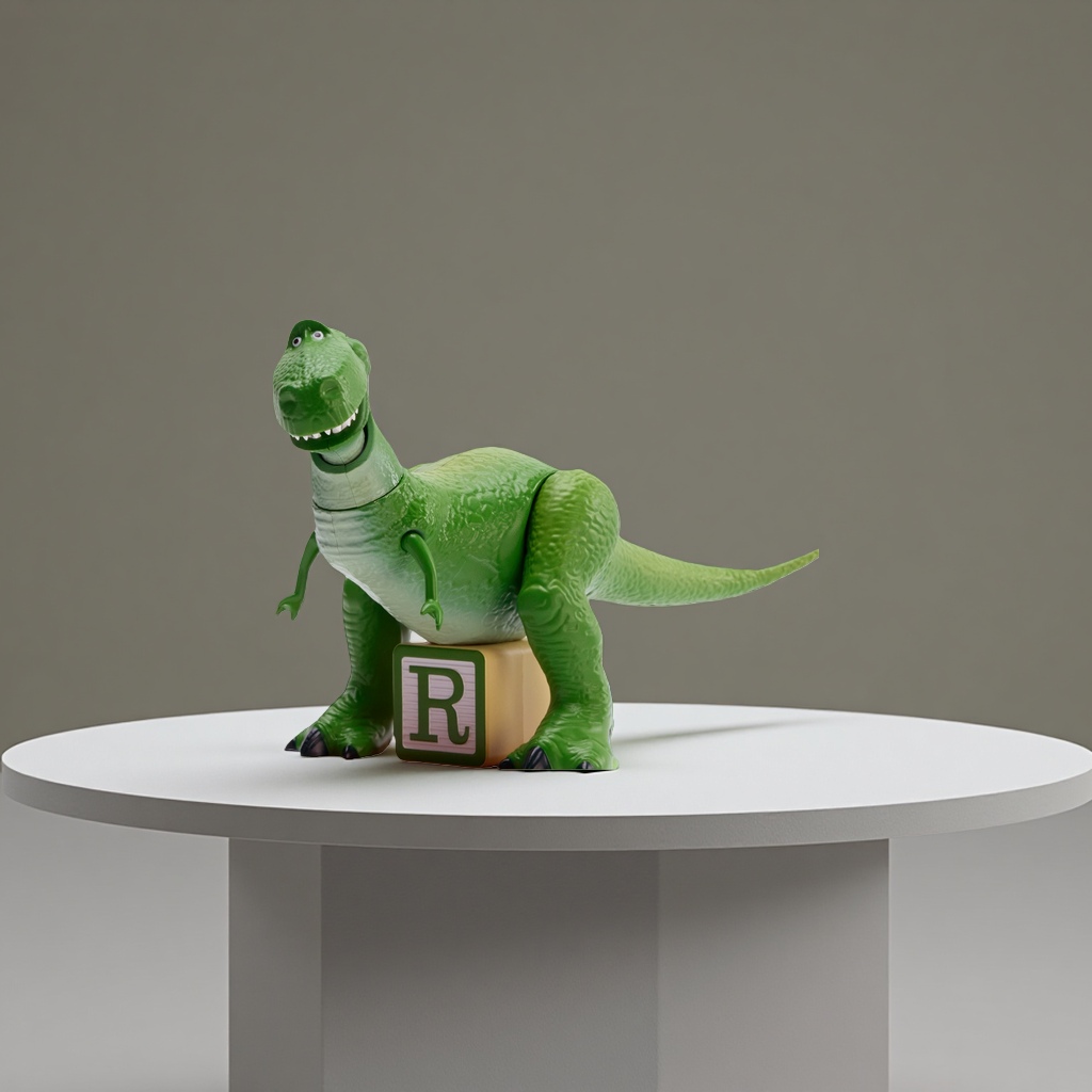 Lesen Green Dinosaur Robot Hug Dragon Mini Intelligent Robot (Without Base) details Picture