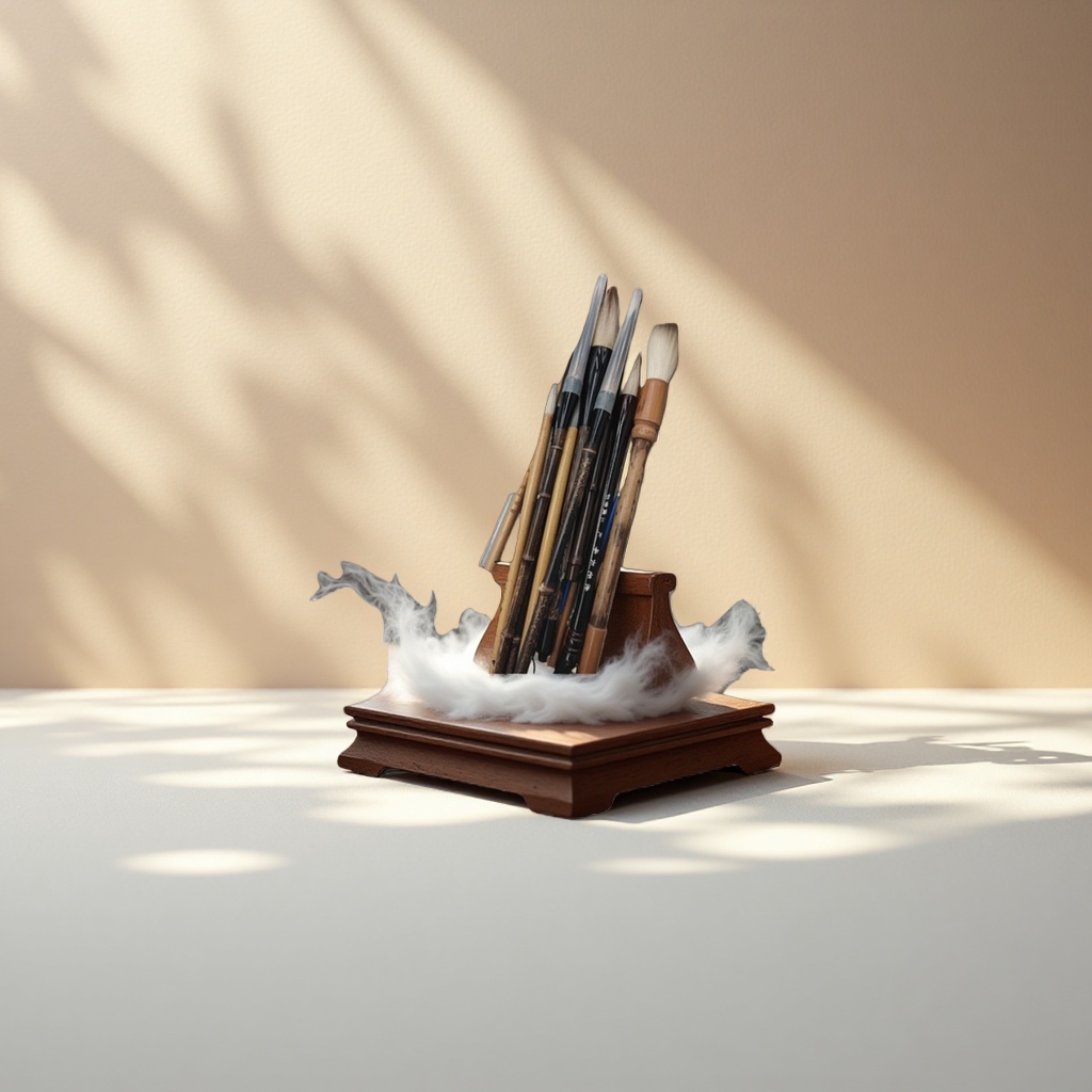 This pure wool small regular script brush is specially designed for beginners with fine tips and good elasticity details Picture
