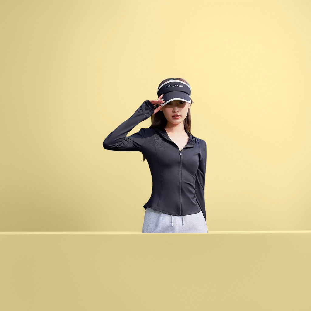 Women's sportswear, sun-protective clothing, breathable and quick-drying fitness
