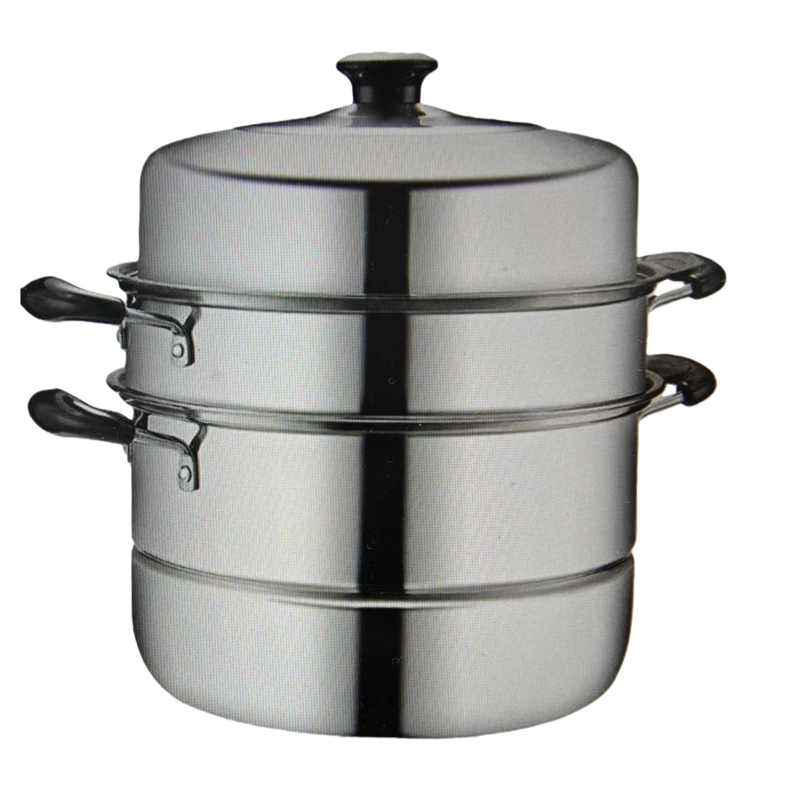Three-layer steamer, stainless steel household multi-functional cooking pot, thick-bottomed anti-overflow pot Item Picture