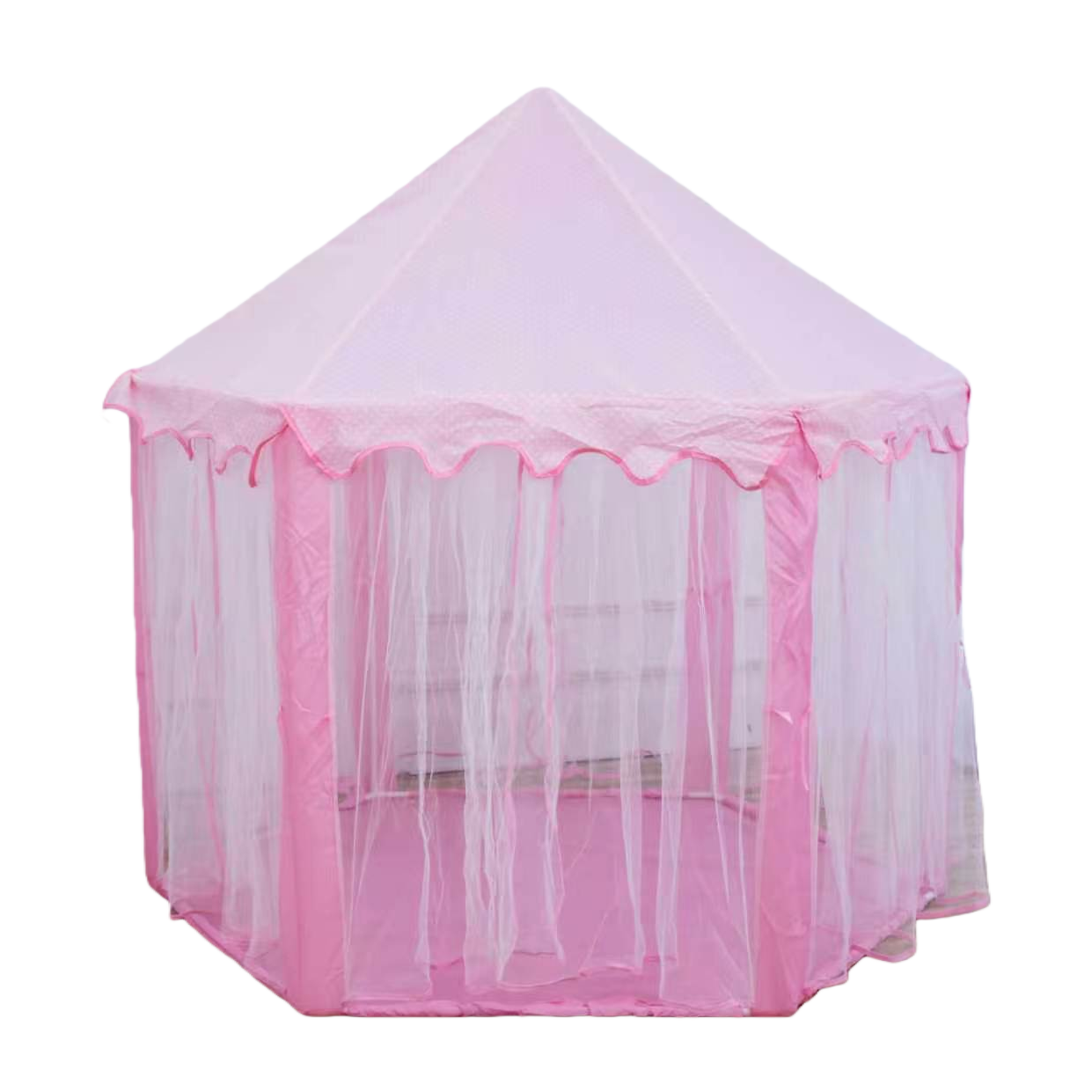 Pink children's tent Little Princess portable baby play house, anti-tipping, safe and odorless Item Picture
