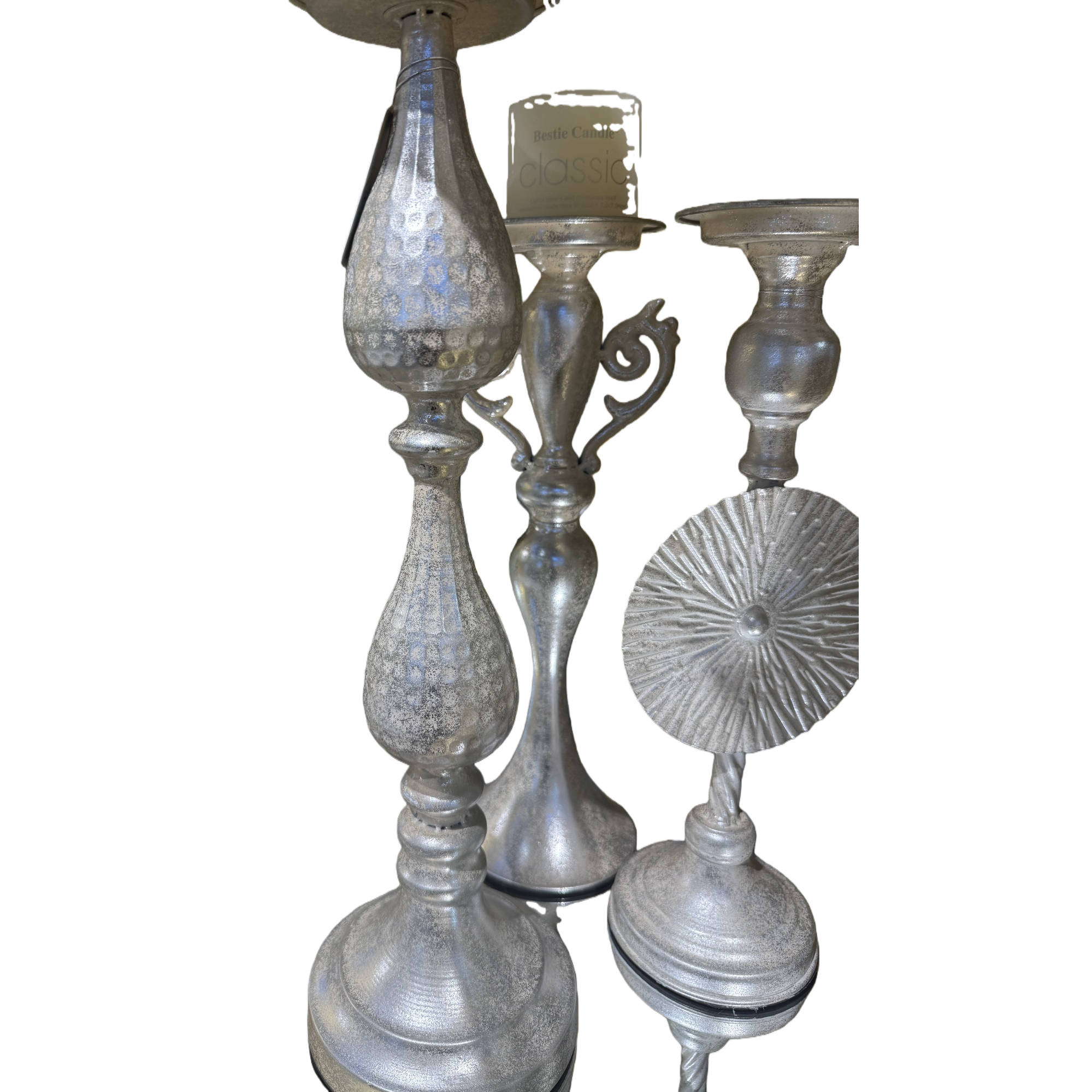 Decorative candlestick metal retro-style table decoration for living room and bedroom Item Picture