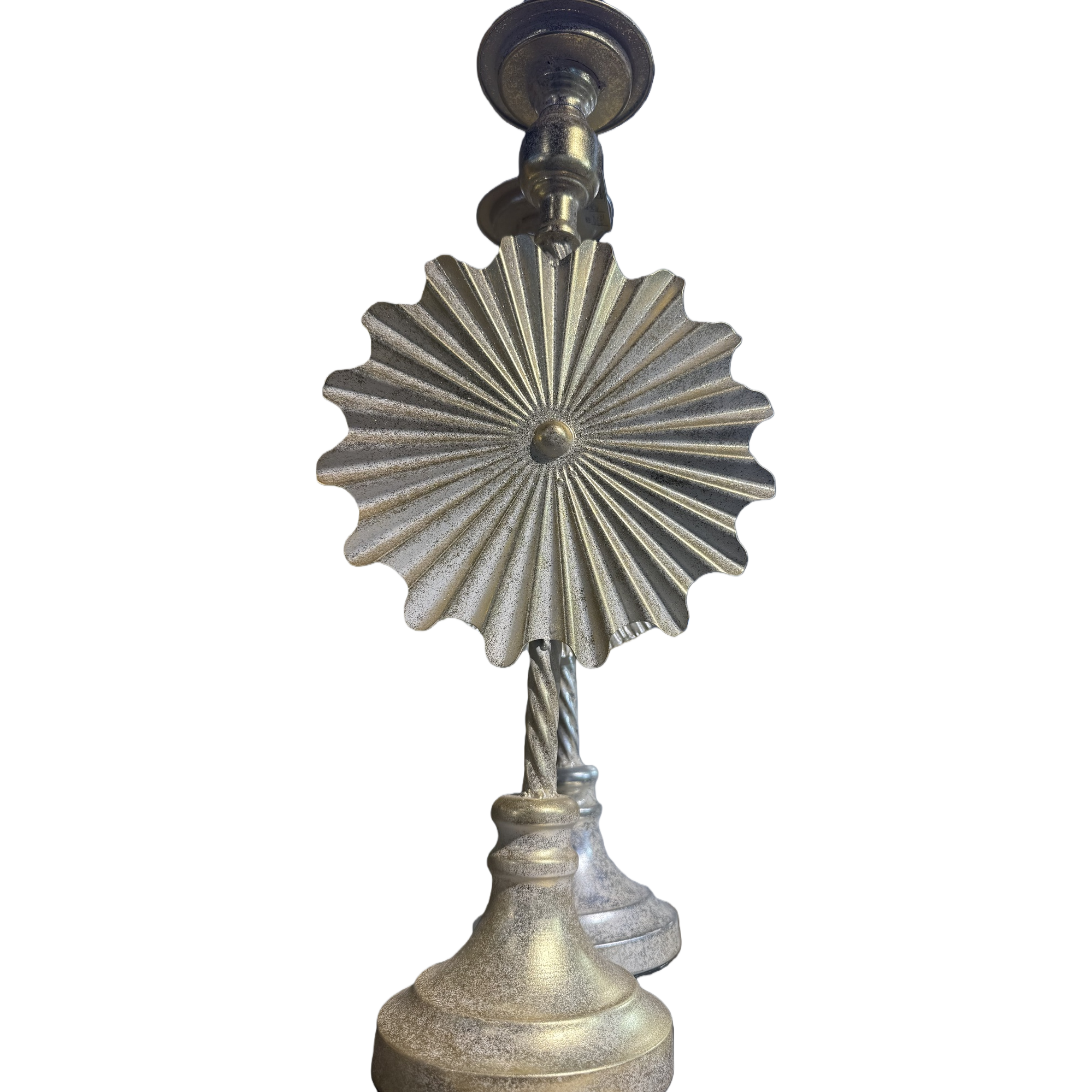 Golden decorative candlestick, retro metal candlestick, living room and bedroom table decoration Item Picture