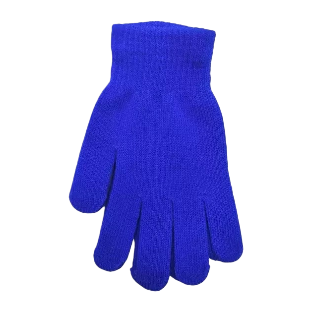 Blue anti-slip and warm gloves for both men and women, thickened knitted for winter hand protection Item Picture