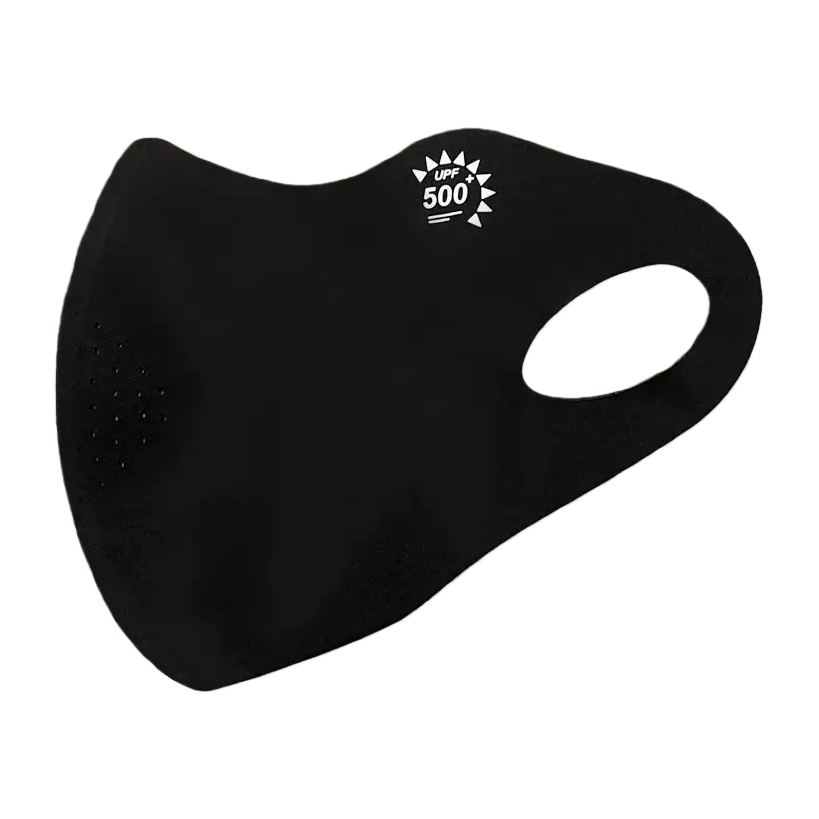 Máscara solar negra cuerpo respirable pro piel protección uv UPF50+ especial para ciclismo al aire libre de verano Item Picture