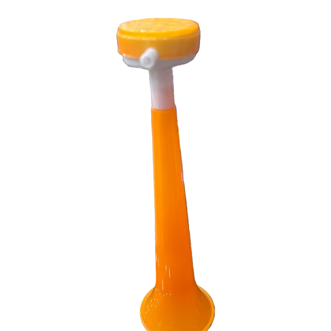 Portable sound props and performance supplies with orange plastic horn amplifiers Item Picture
