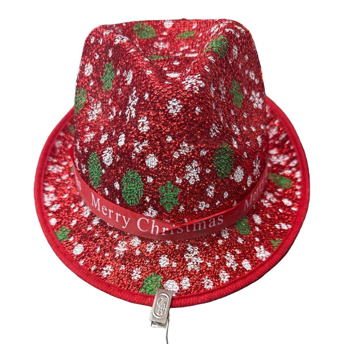 Red Christmas-themed woolen hat, Christmas decoration and warm hat Item Picture