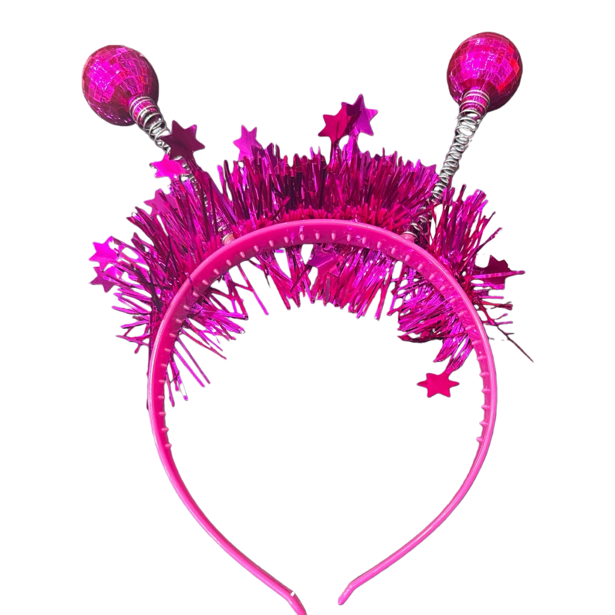 The pink shiny hairband is a sweet and cute headwear for ladies and a fashionable and versatile hair accessory Item Picture