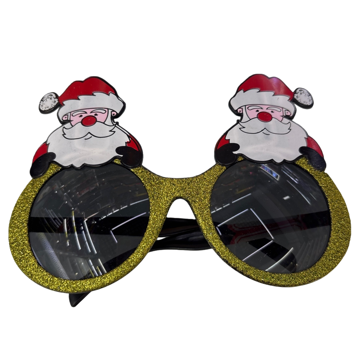 Santa patterned sunglasses, fashionable and retro UV-resistant polarized sunglasses Item Picture