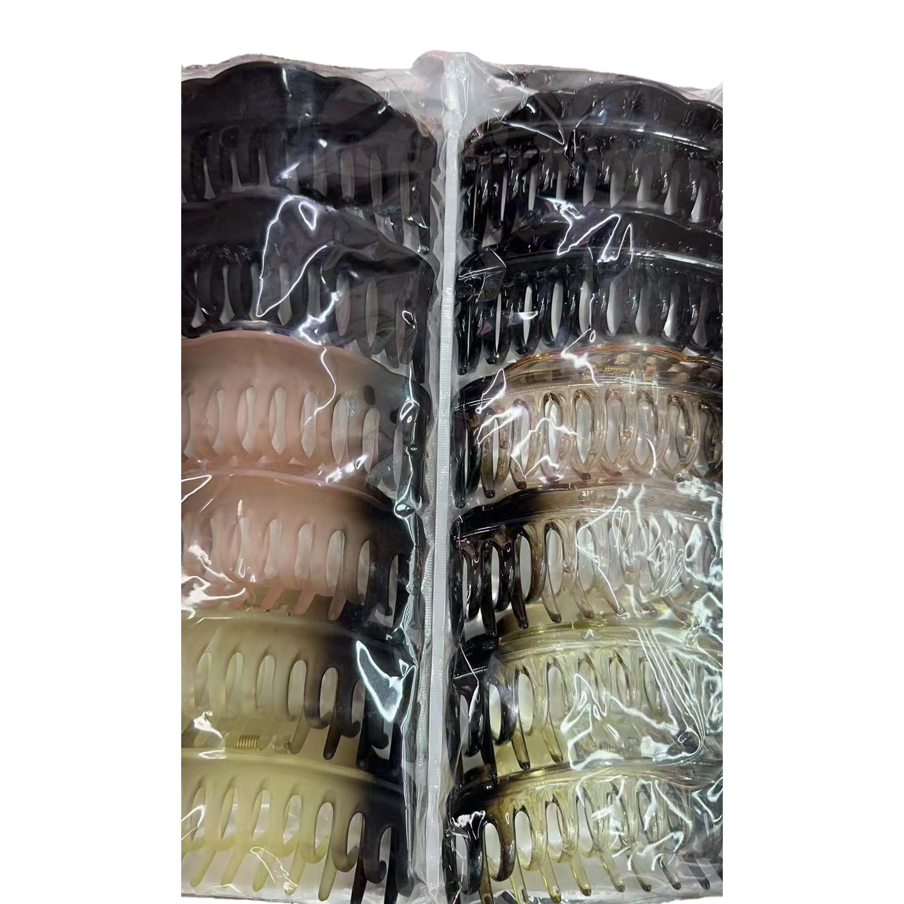 A pair of fashionable and simple hair clips with a metallic texture and anti-slip hair accessory Item Picture