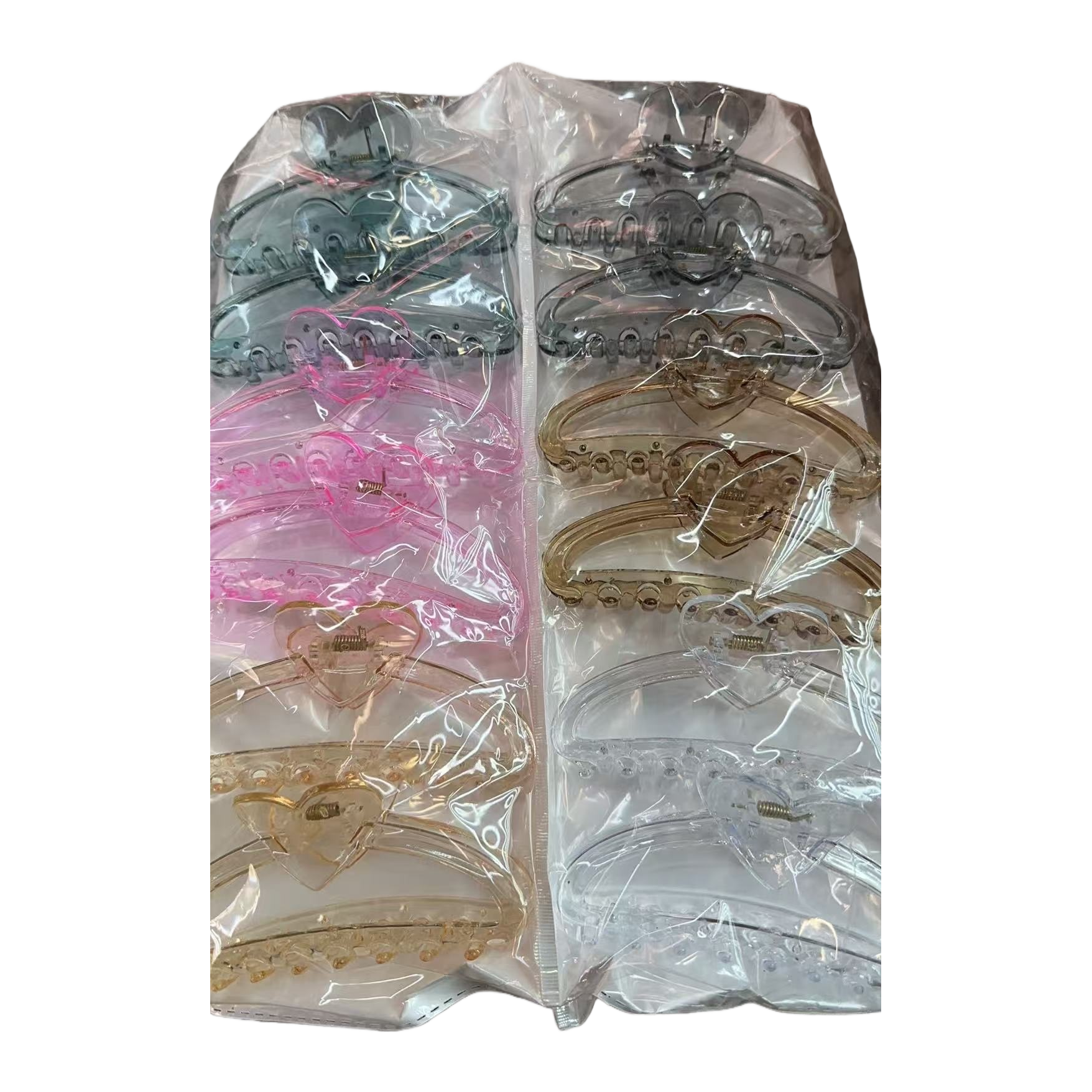 Transparent plastic packaged hair clips are fashionable, simple and versatile headwear Item Picture