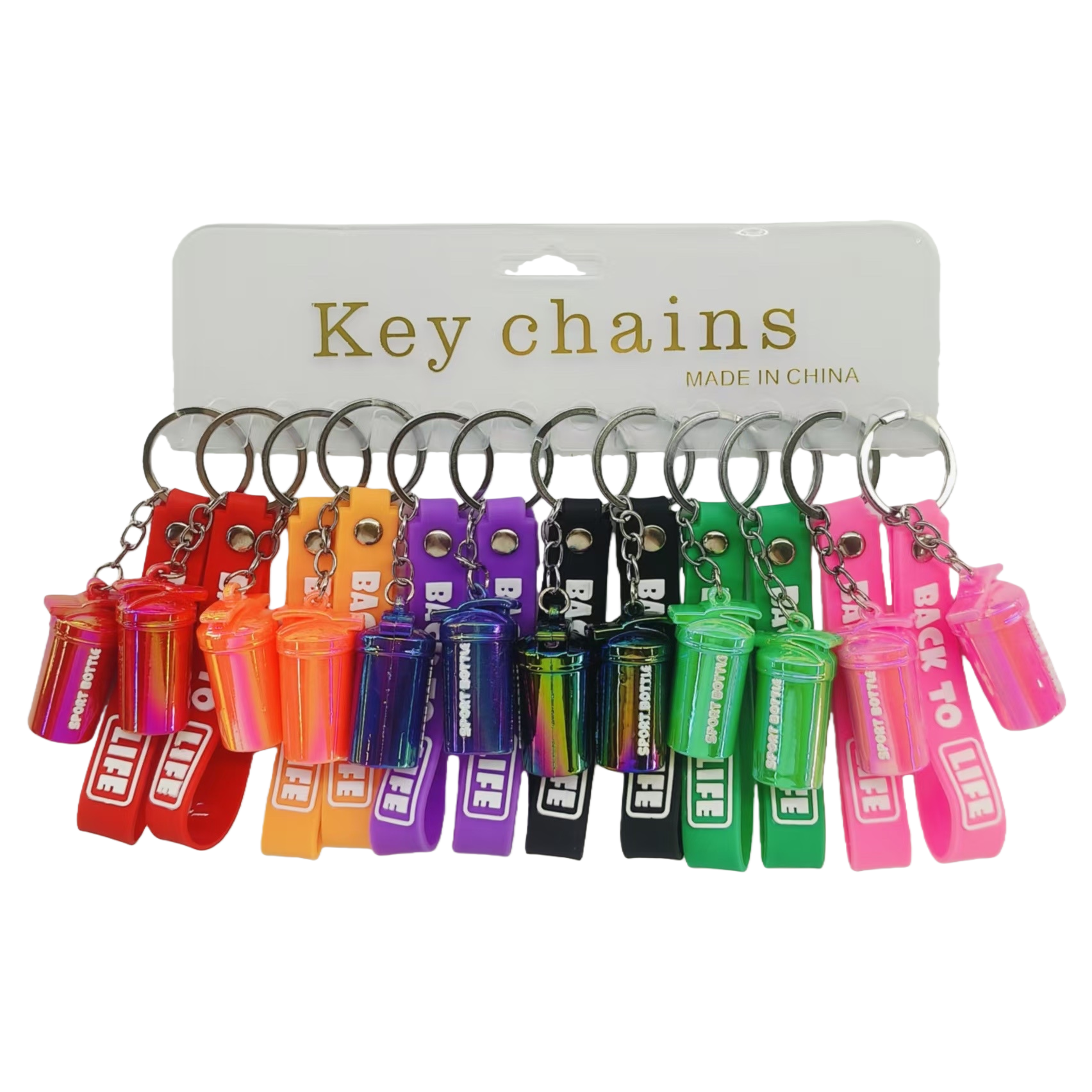 Colorful keychains, key pendants, creative, personalized, compact and portable decoration Item Picture