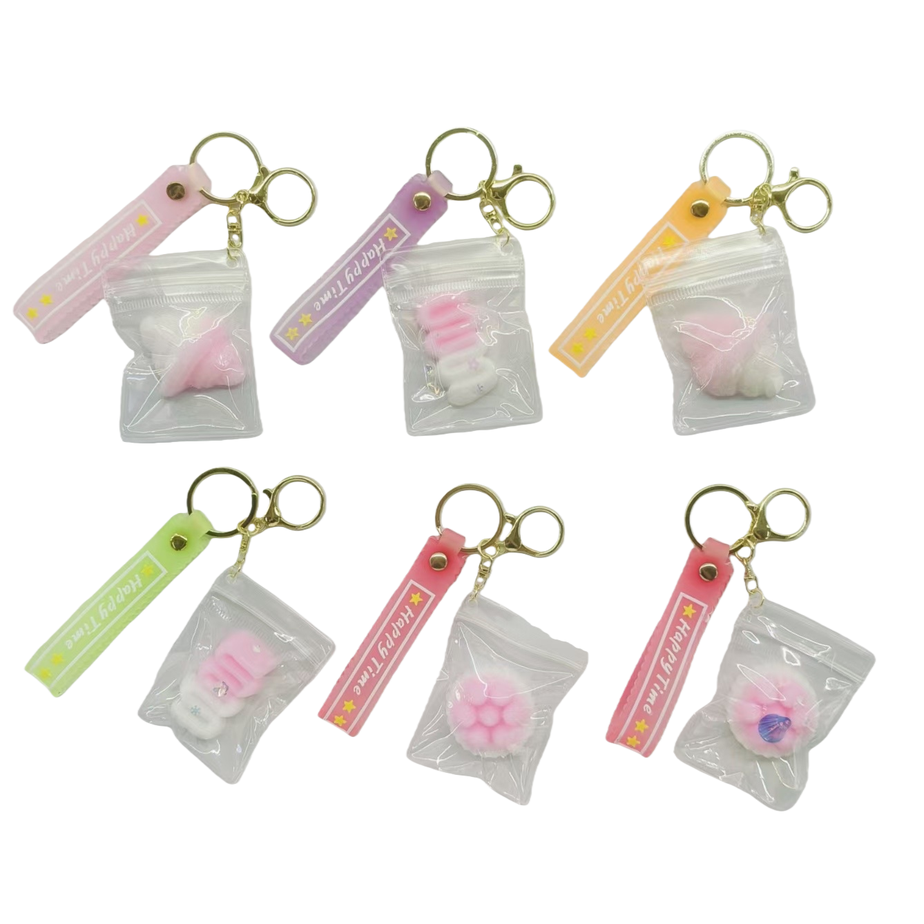 Colorful keychains, plush toys, cute pendants, portable small items Item Picture